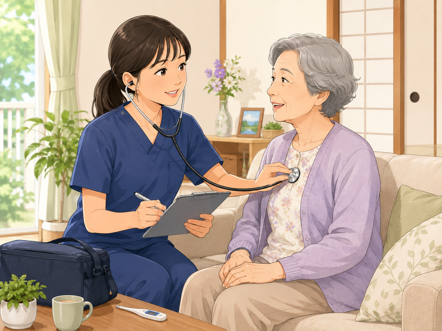 事務所で連携するのびしろのスタッフ